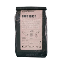 Load image into Gallery viewer, Coffee bag with 'Dark Roast' label on a white background